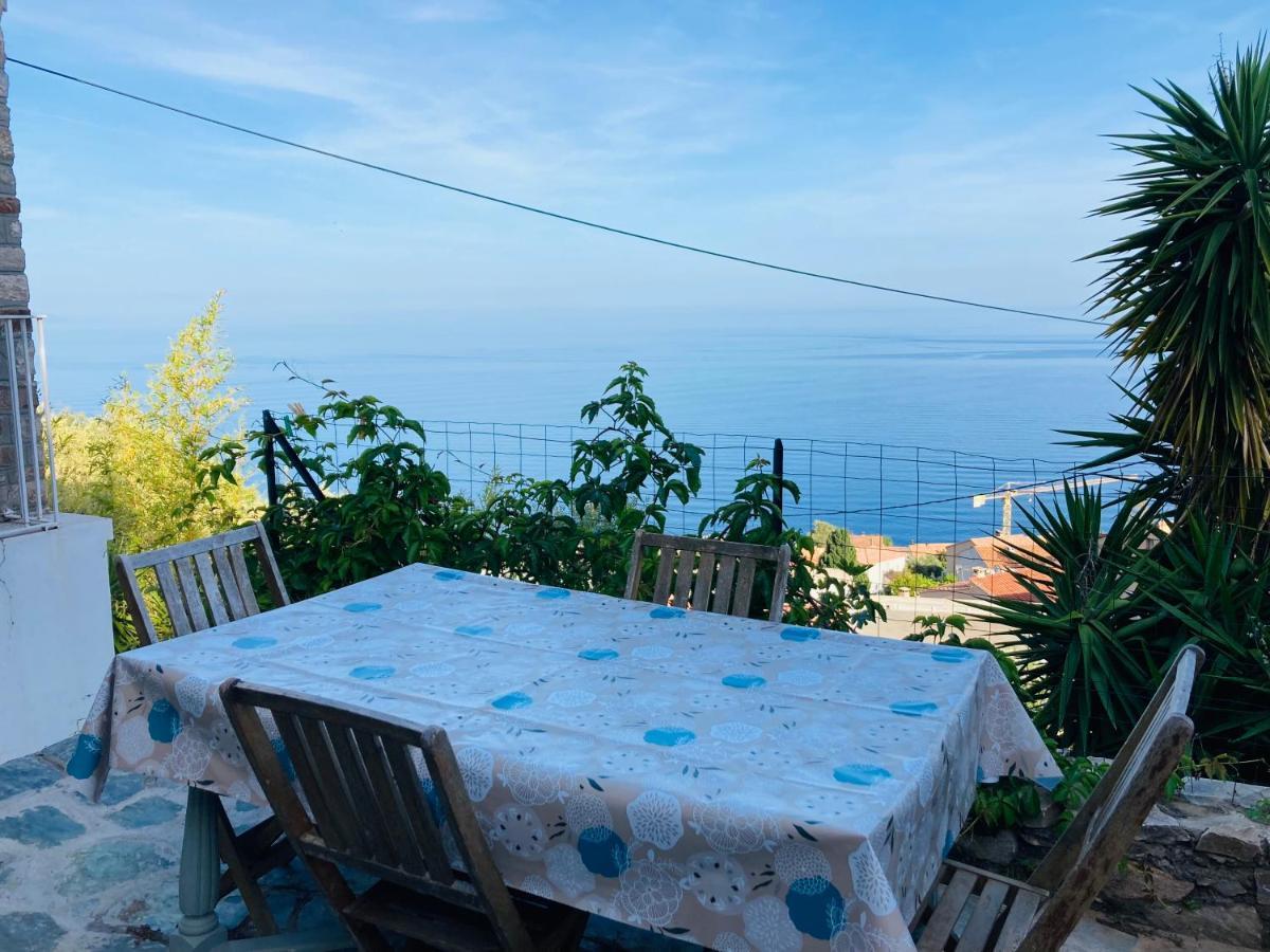 Maison Mediterraneo - Rez De Villa, Vue Imprenable Sur La Mer Pietranera Exteriér fotografie